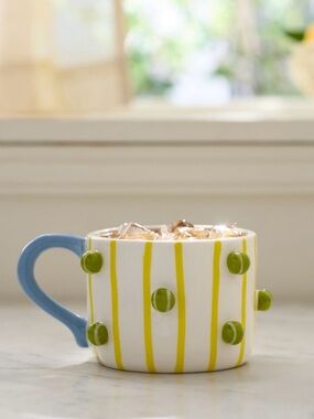 WINGED PUPA TENNIS STONEWARE HOBBY MUG